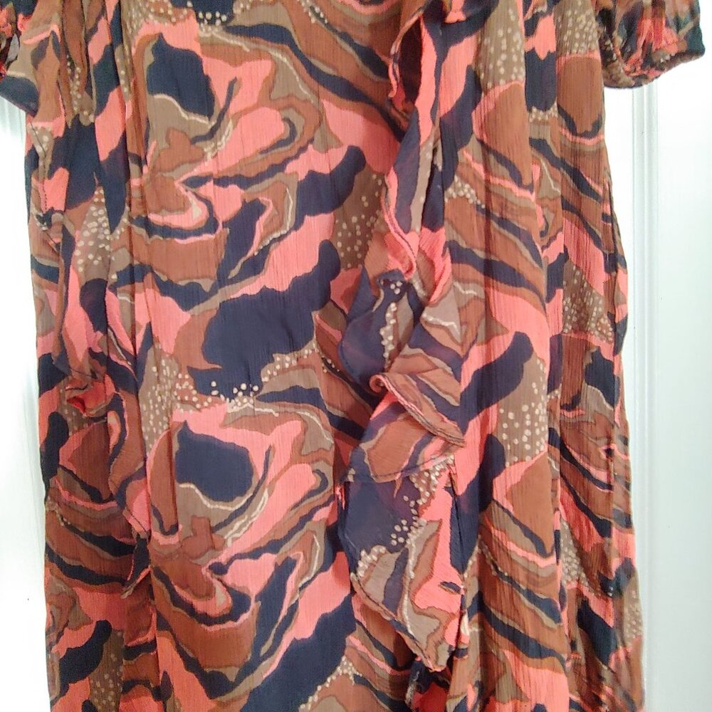 Cleobella Paige Midi Dress | Canyon Multi Ruffle Small / missing the sash - Picture 7 of 13